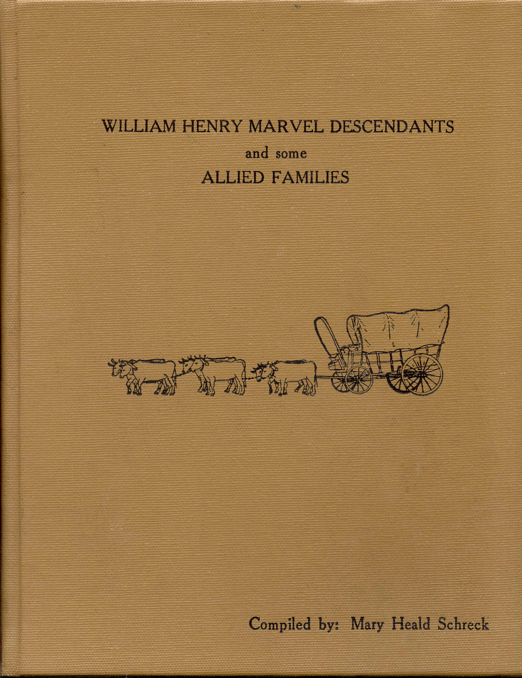 Image for William Henry Marvel Descendants and Some Allied Families