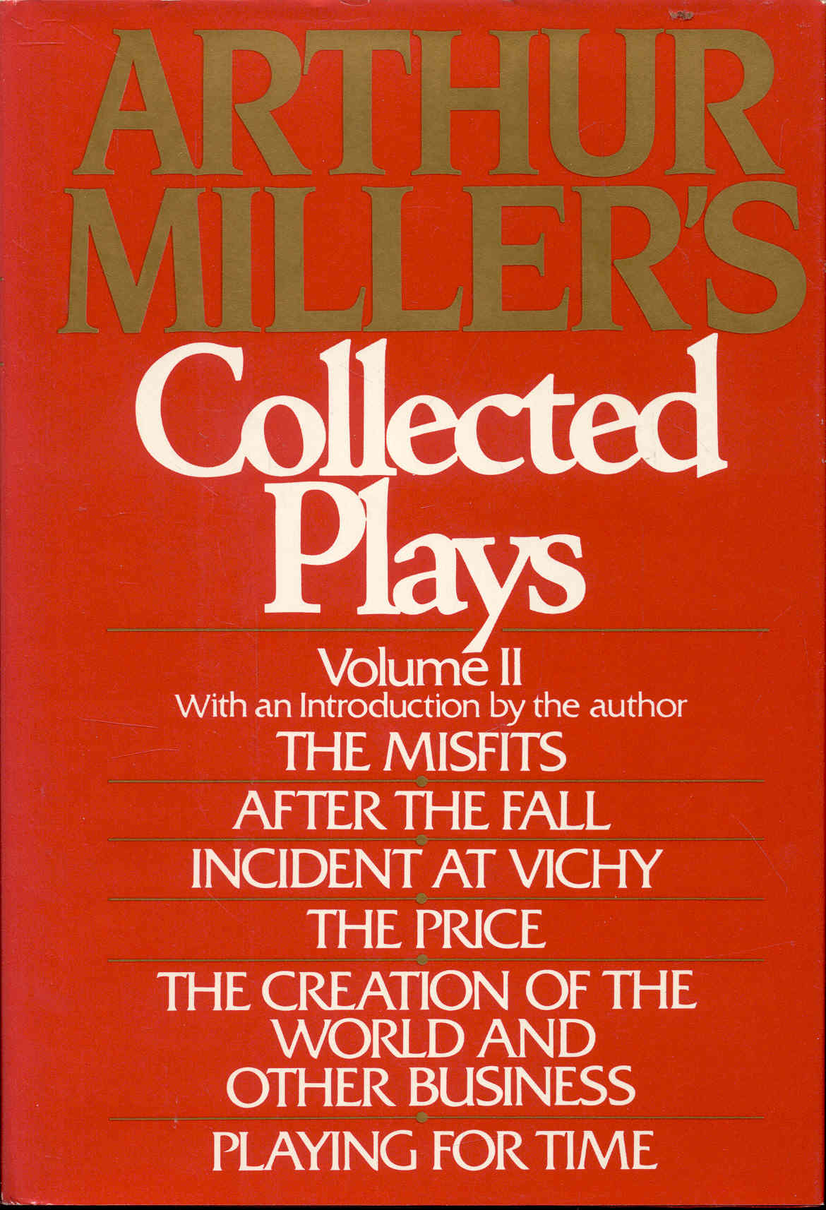 Image for Arthur Miller's Collected Plays (Volume II)