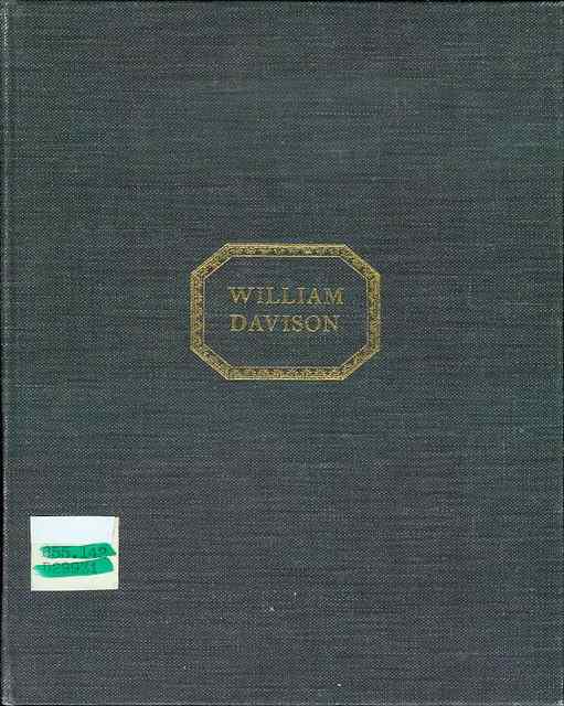 Image for William Davison of Alnwick: Pharmacist and Printer 1781-1858